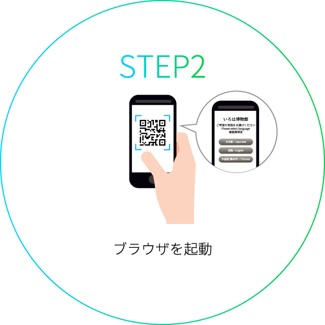 ブラウザを起動